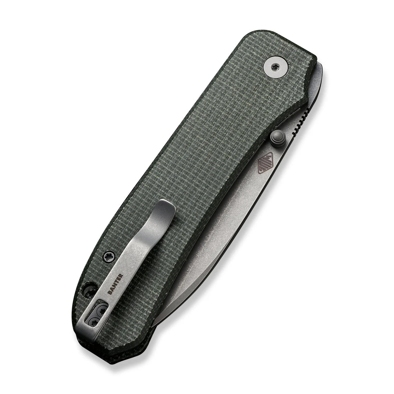 WEKNIFE Big Banter Thumb Stud Knife Micarta Handle (3.69" CPM 20CV) WE21045-2 - Image 7