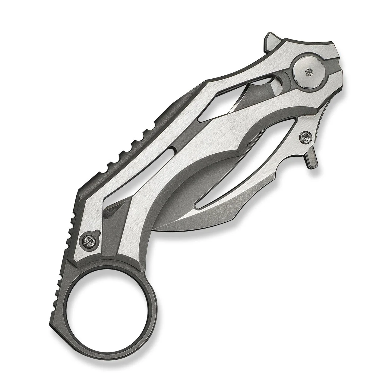 WEKNIFE Cryonix Flipper Knife Titanium Handle (2.03" M390 Blade) WE24070-2 - Image 7