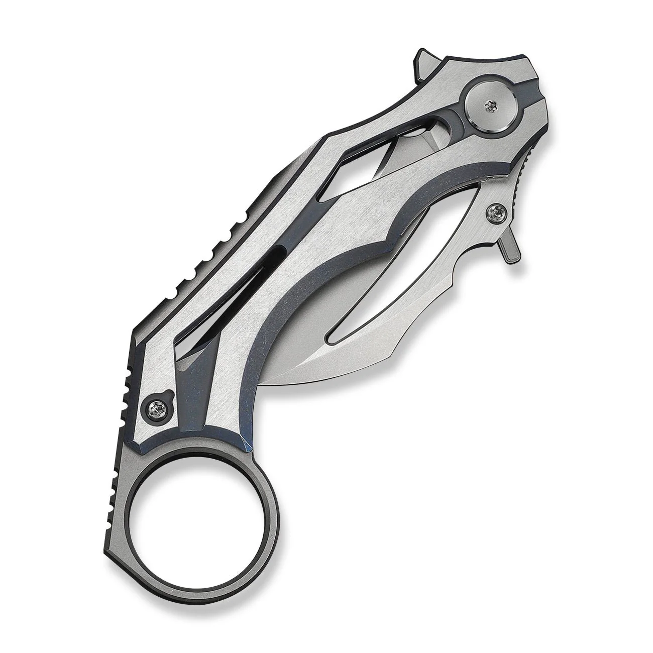 WEKNIFE Cryonix Flipper Knife Titanium Handle (2.03" M390 Blade) WE24070-4 - Image 7