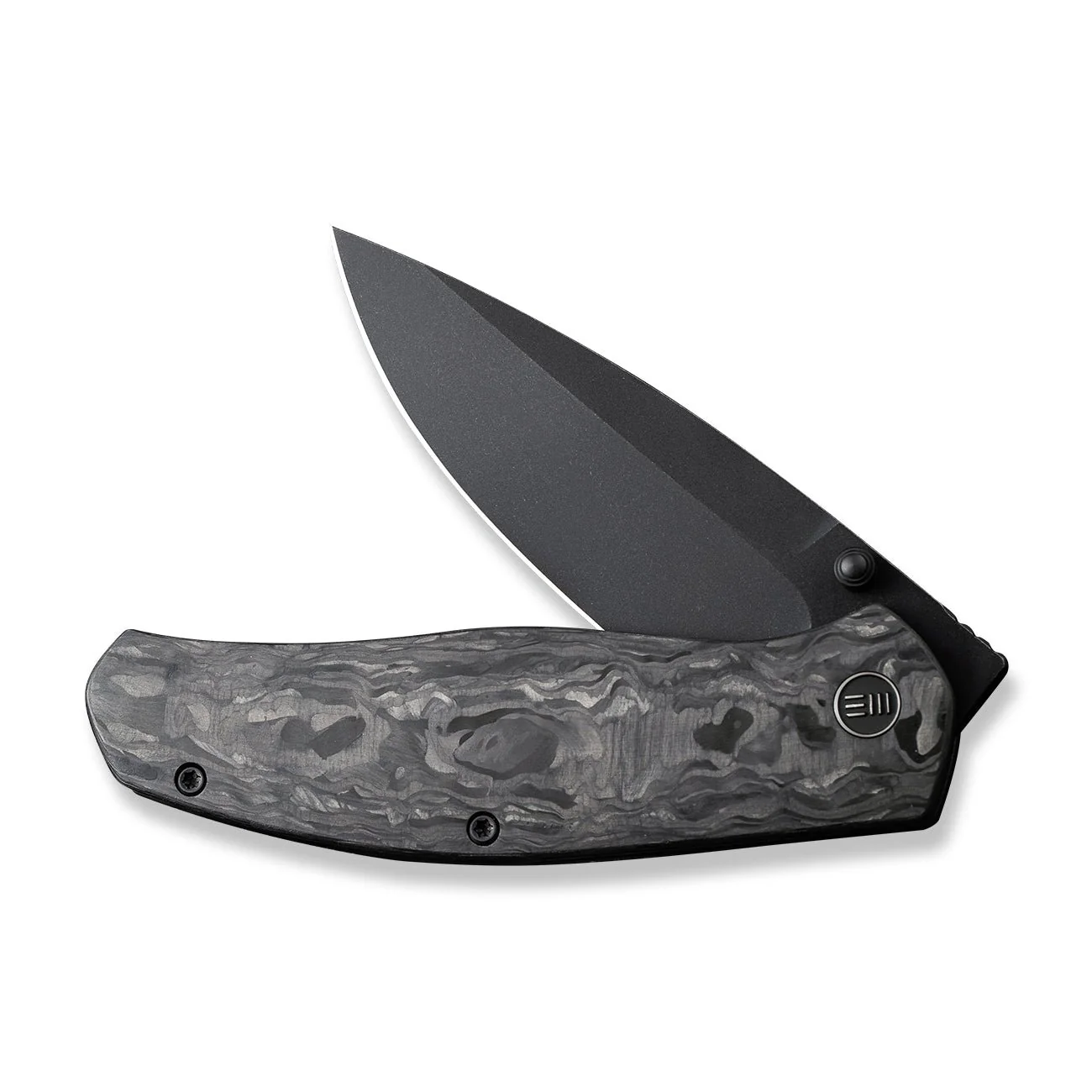 WEKNIFE Esprit Thumb Stud & Front Flipper Knife Titanium & Carbon Fiber Handle (3.25" CPM 20CV Blade) WE20025A-C - Image 4