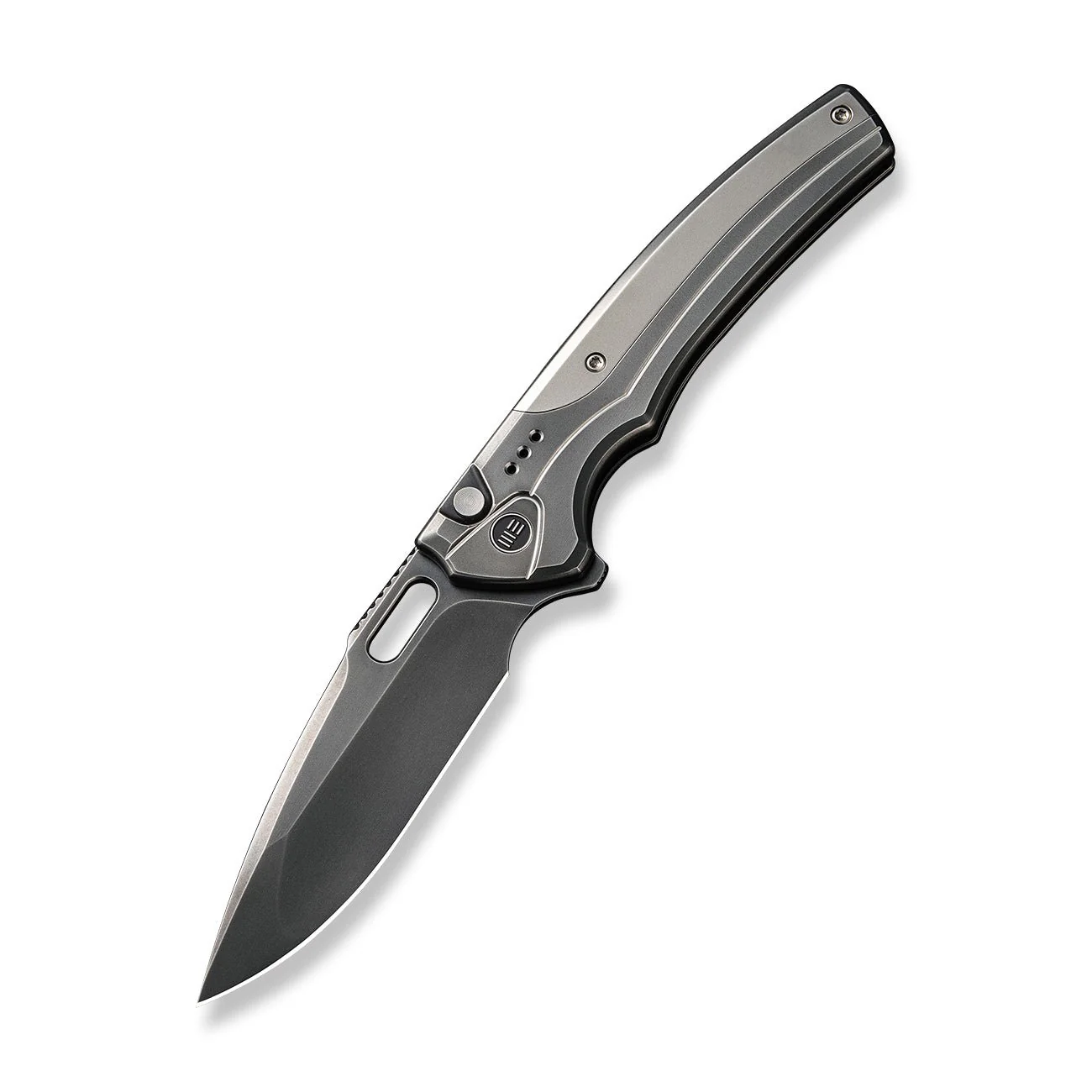 WEKNIFE Exciton Flipper & Thumb Hole & Button Lock Knife Titanium Handle (3.68" CPM 20CV Blade) WE22038A-7 - Image 3