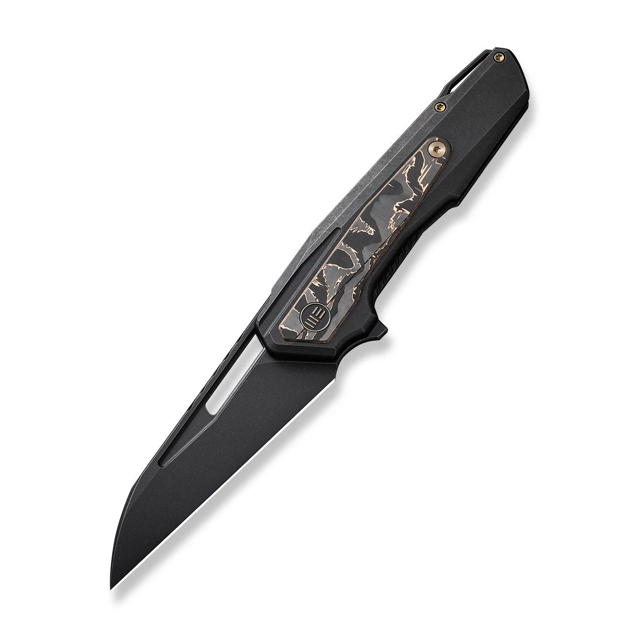 WEKNIFE Falcaria Flipper & Thumb Hole Knife Titanium & Carbon Fiber Handle (3.64" CPM 20CV Blade) WE23012B-2 - Image 3