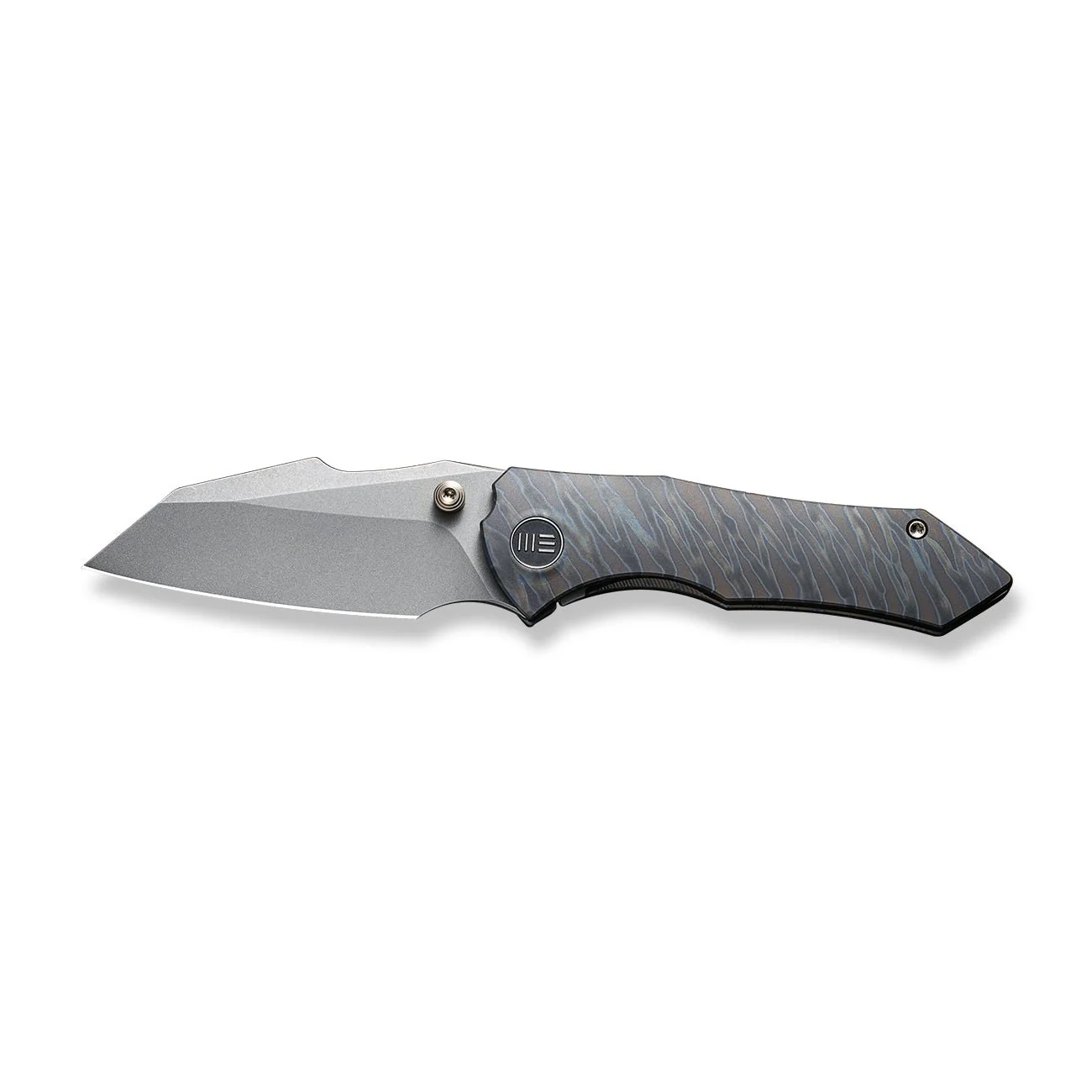 WEKNIFE High-Fin Thumb Stud Knife Titanium Handle (2.98" CPM 20CV Blade) WE22005-4 - Image 4
