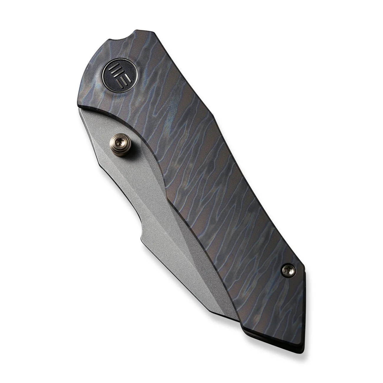 WEKNIFE High-Fin Thumb Stud Knife Titanium Handle (2.98" CPM 20CV Blade) WE22005-4 - Image 6
