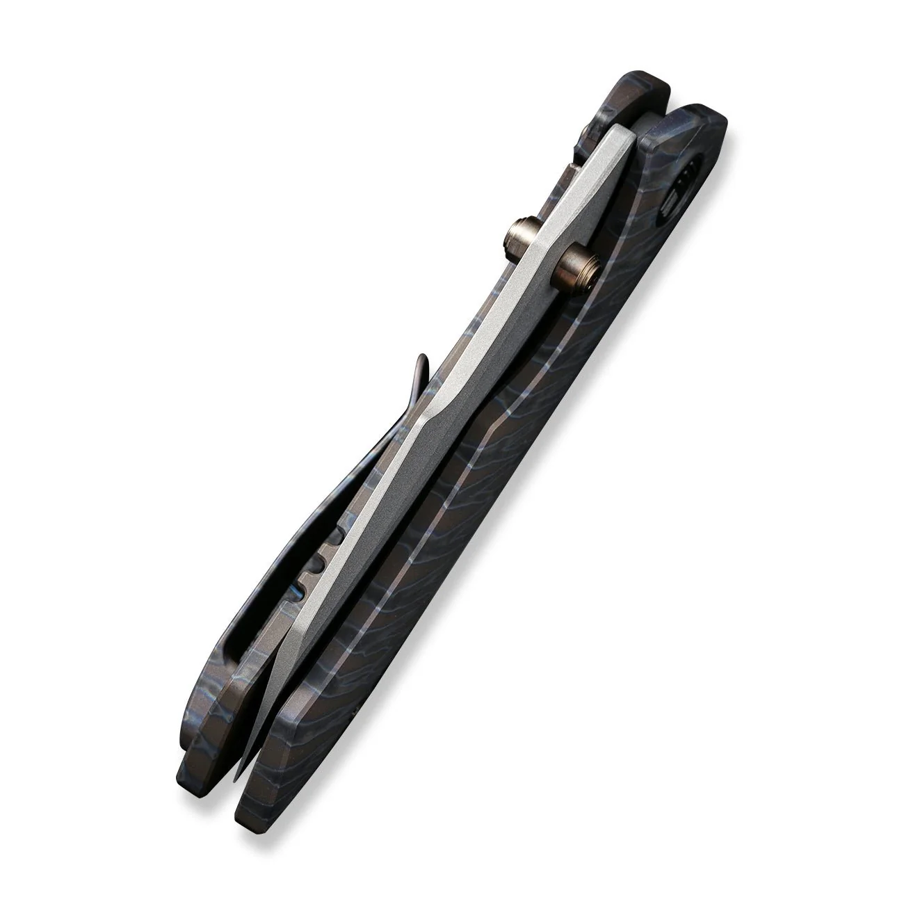 WEKNIFE High-Fin Thumb Stud Knife Titanium Handle (2.98" CPM 20CV Blade) WE22005-4 - Image 8