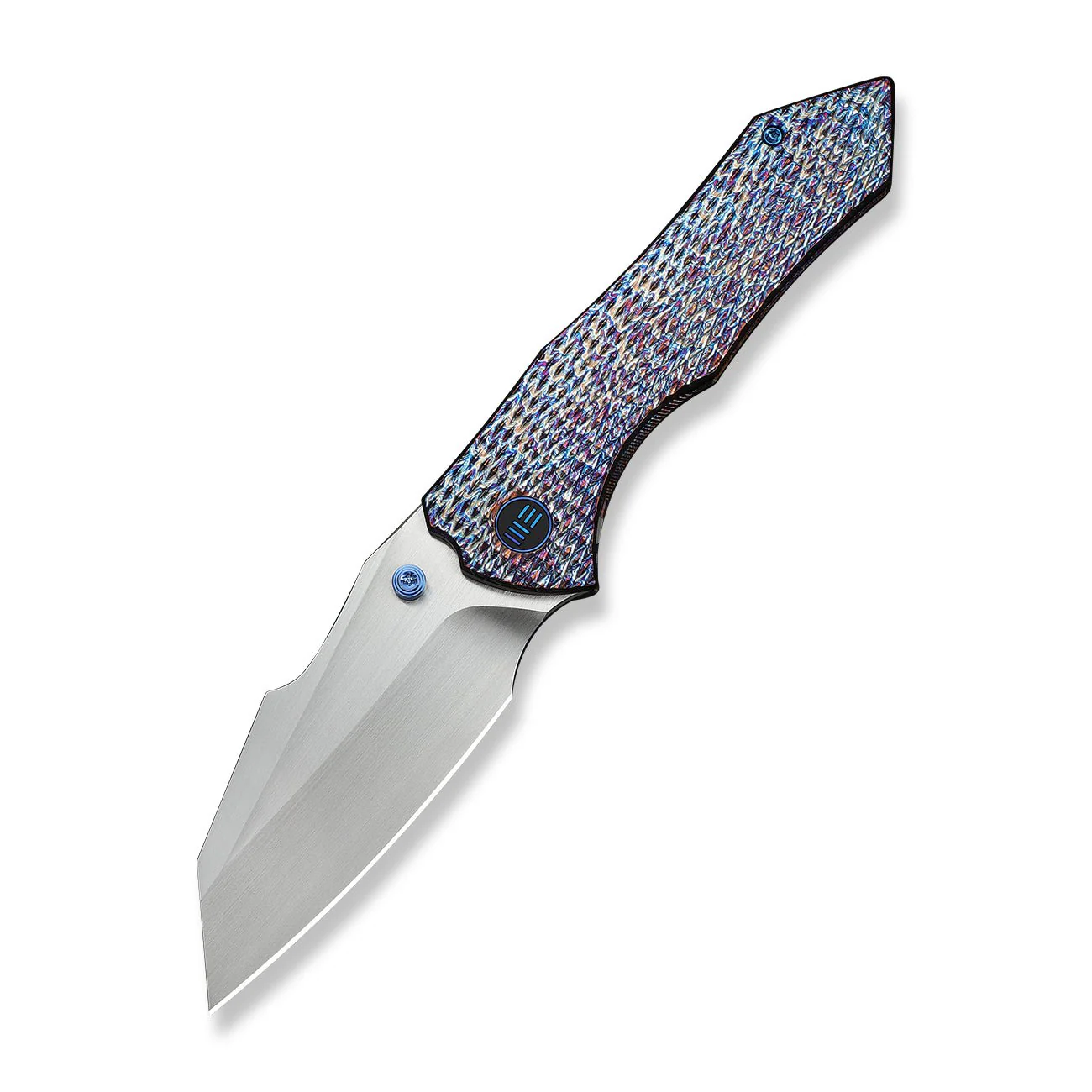 WEKNIFE High-Fin XL Thumb Stud Knife Titanium Handle (3.48" CPM 20CV Blade) WE24010-5 - Image 3
