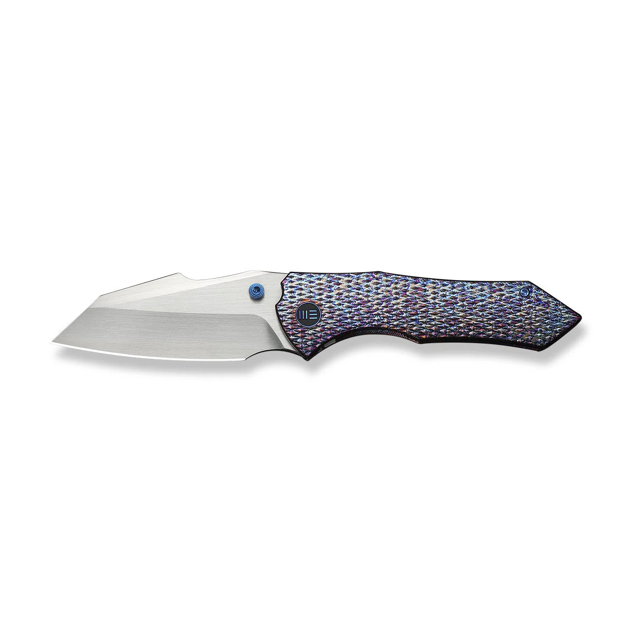 WEKNIFE High-Fin XL Thumb Stud Knife Titanium Handle (3.48" CPM 20CV Blade) WE24010-5 - Image 4