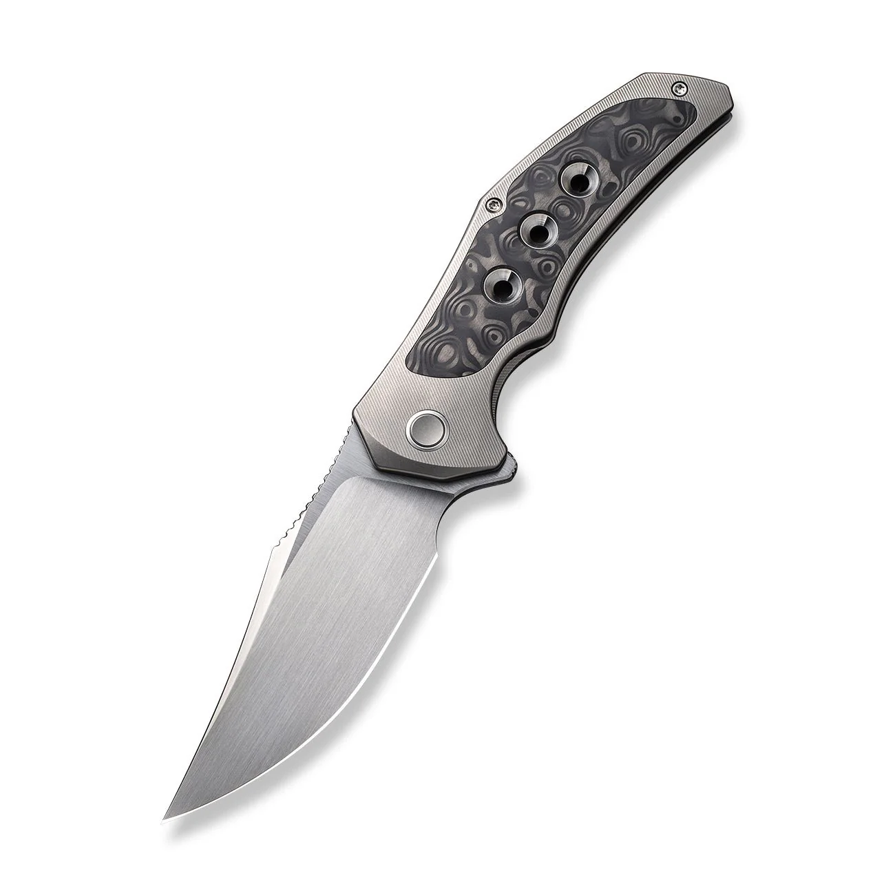 WEKNIFE Magnetron Flipper Knife Titanium & Carbon Fiber Handle (3.76" CPM 20CV Blade) WE18058-2 - Image 3