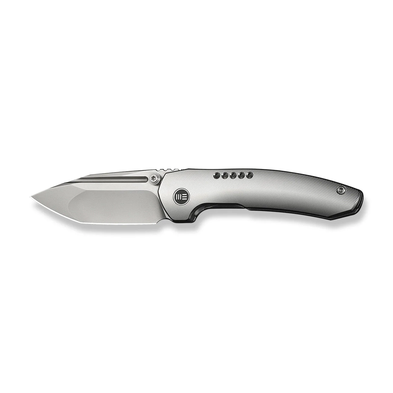 WEKNIFE Micro Trogon Thumb Stud Knife Satin Polished Titanium Handle (2.68" Polished Bead Blasted Bohler M390 Blade) WE24043-2 - Image 4