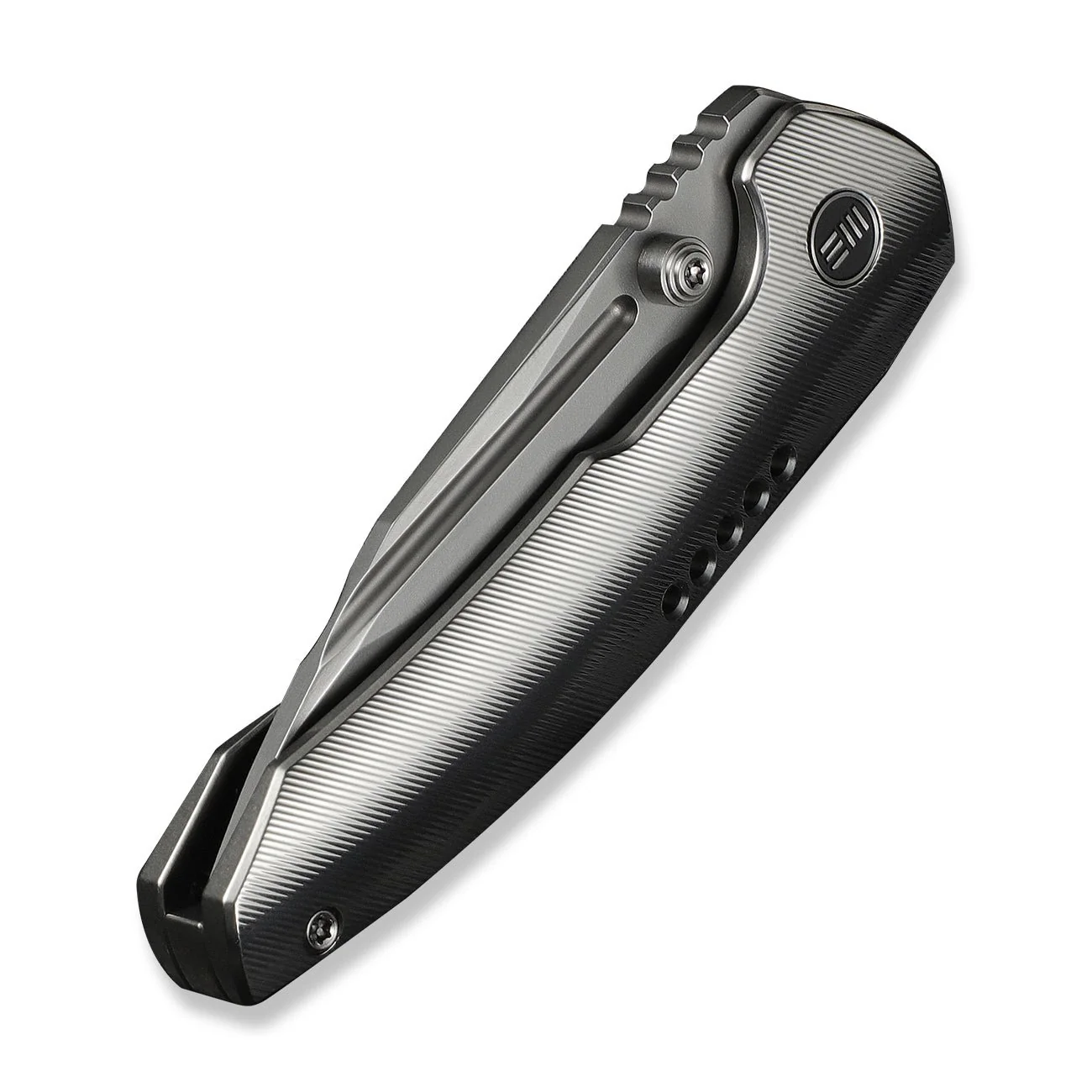 WEKNIFE Micro Trogon Thumb Stud Knife Satin Polished Titanium Handle (2.68" Polished Bead Blasted Bohler M390 Blade) WE24043-2 - Image 8