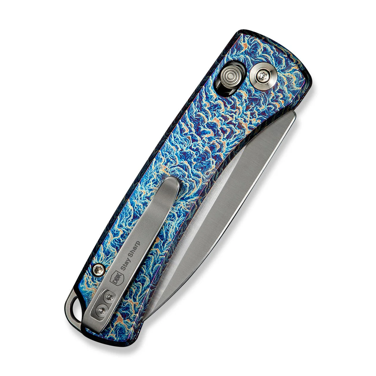 WEKNIFE Nightblade Crossbar Lock Knife Titanium Handle (2.98" CPM 20CV Blade) WE22046-4 - Image 9