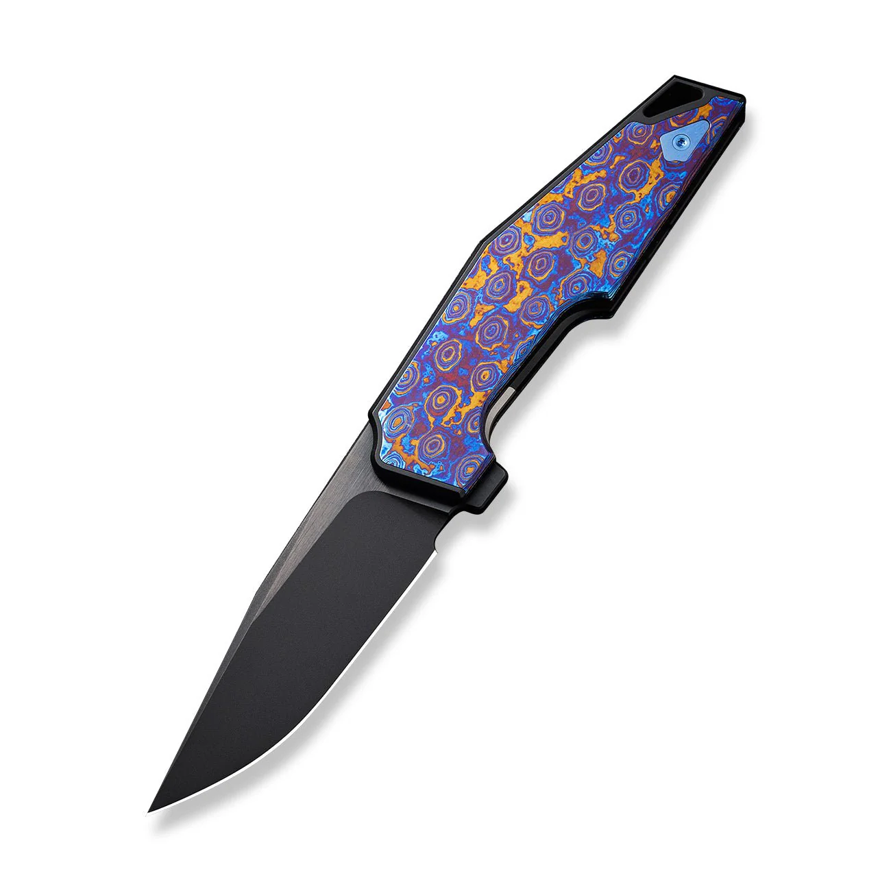 WEKNIFE OAO (One and Only) Flipper Knife Titanium & Timascus Handle (3.4" CPM 20CV Blade) WE23001-4 - Image 3