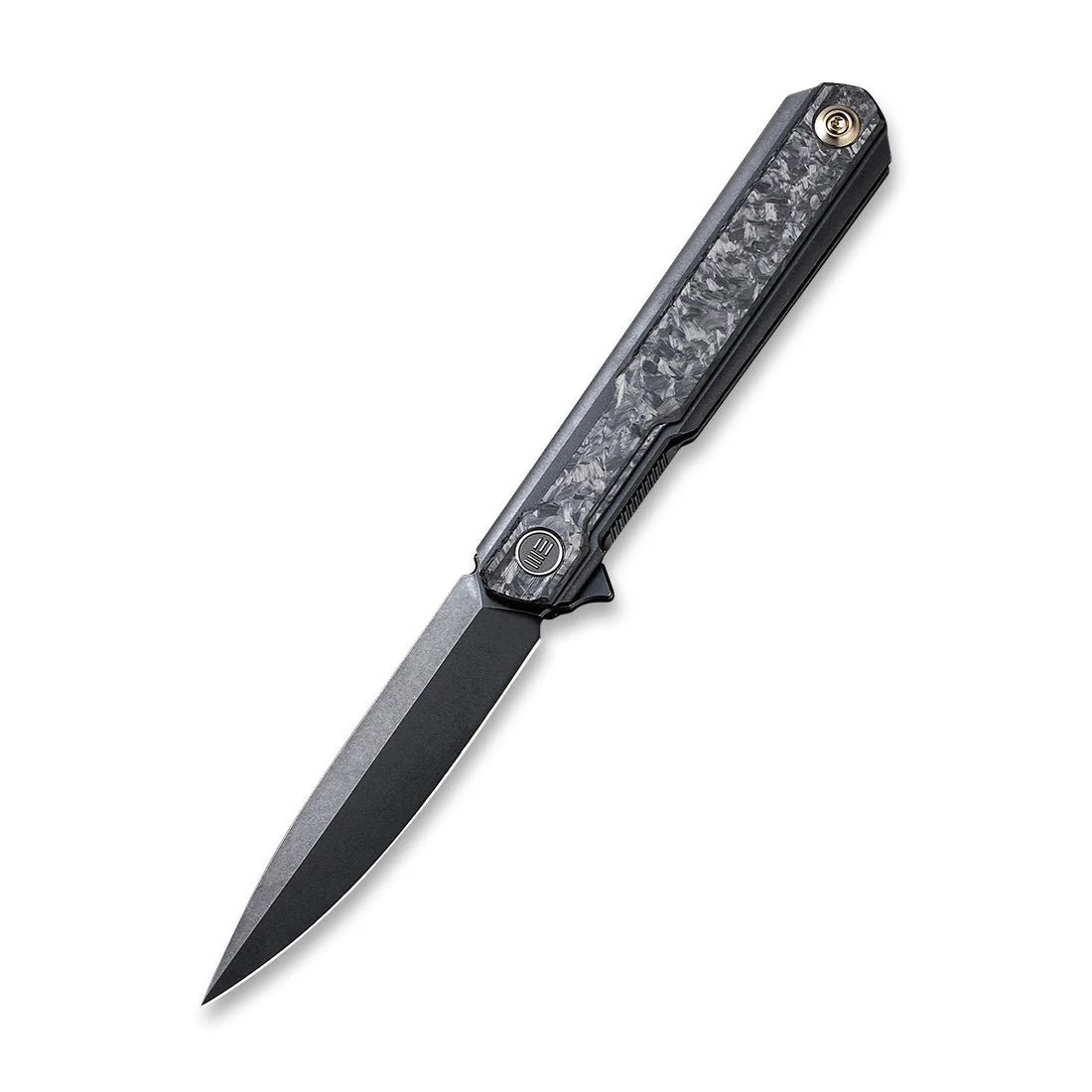 WEKNIFE Peer Flipper Knife Titanium & Carbon Fiber Handle (3.46" CPM 20CV Blade) 2015D - Image 3