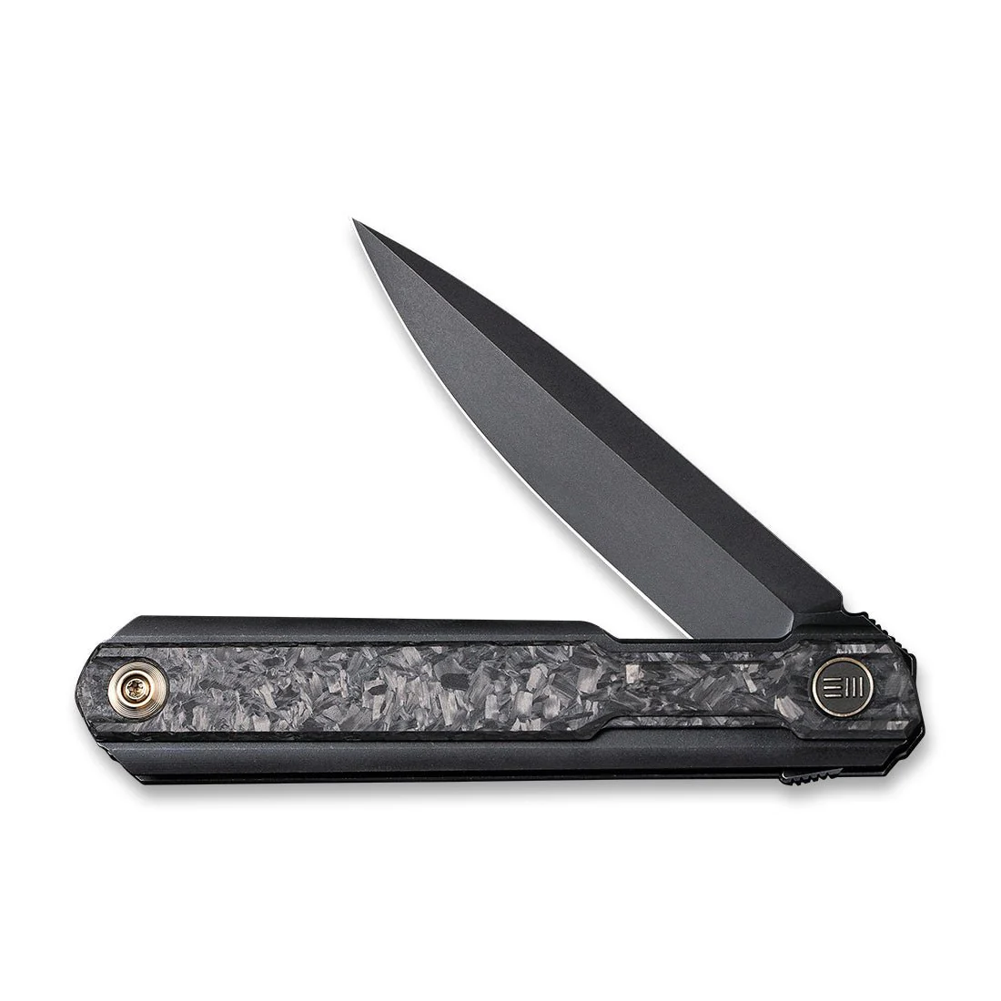 WEKNIFE Peer Flipper Knife Titanium & Carbon Fiber Handle (3.46" CPM 20CV Blade) 2015D - Image 4