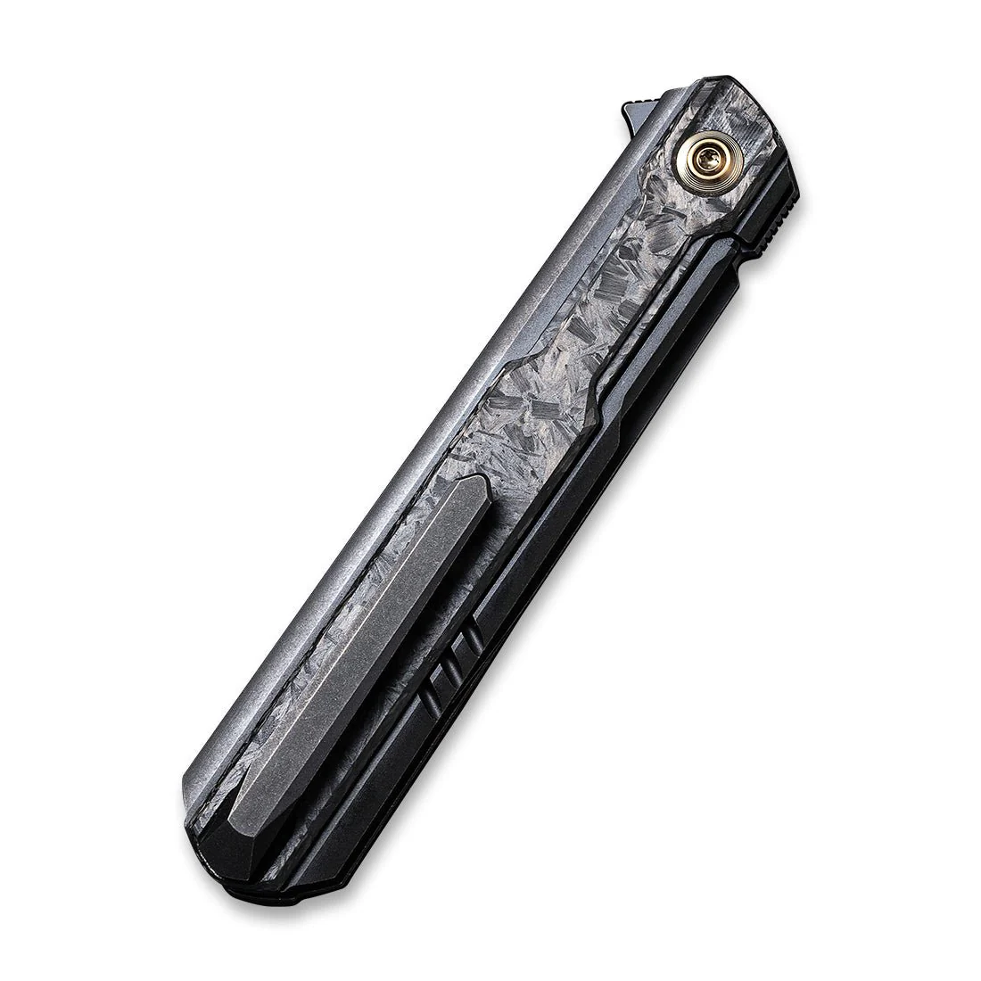WEKNIFE Peer Flipper Knife Titanium & Carbon Fiber Handle (3.46" CPM 20CV Blade) 2015D - Image 6