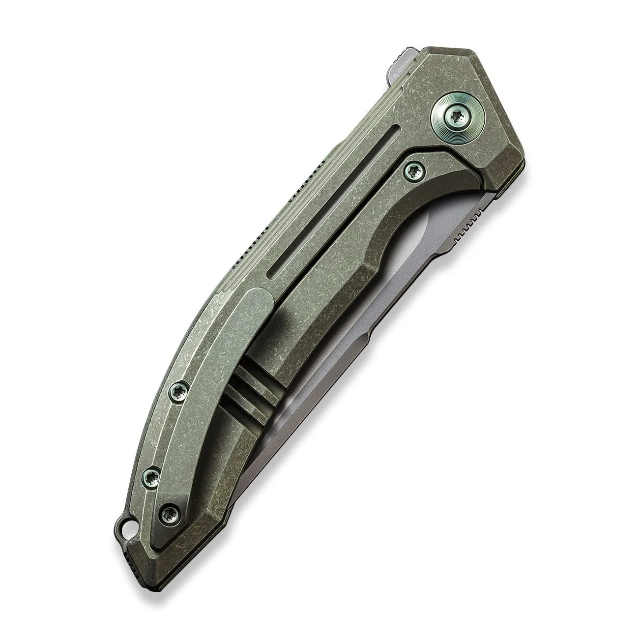 WEKNIFE Quixotic Flipper Knife Titanium Handle (3.45" CPM 20CV Blade) WE21016-4 - Image 4