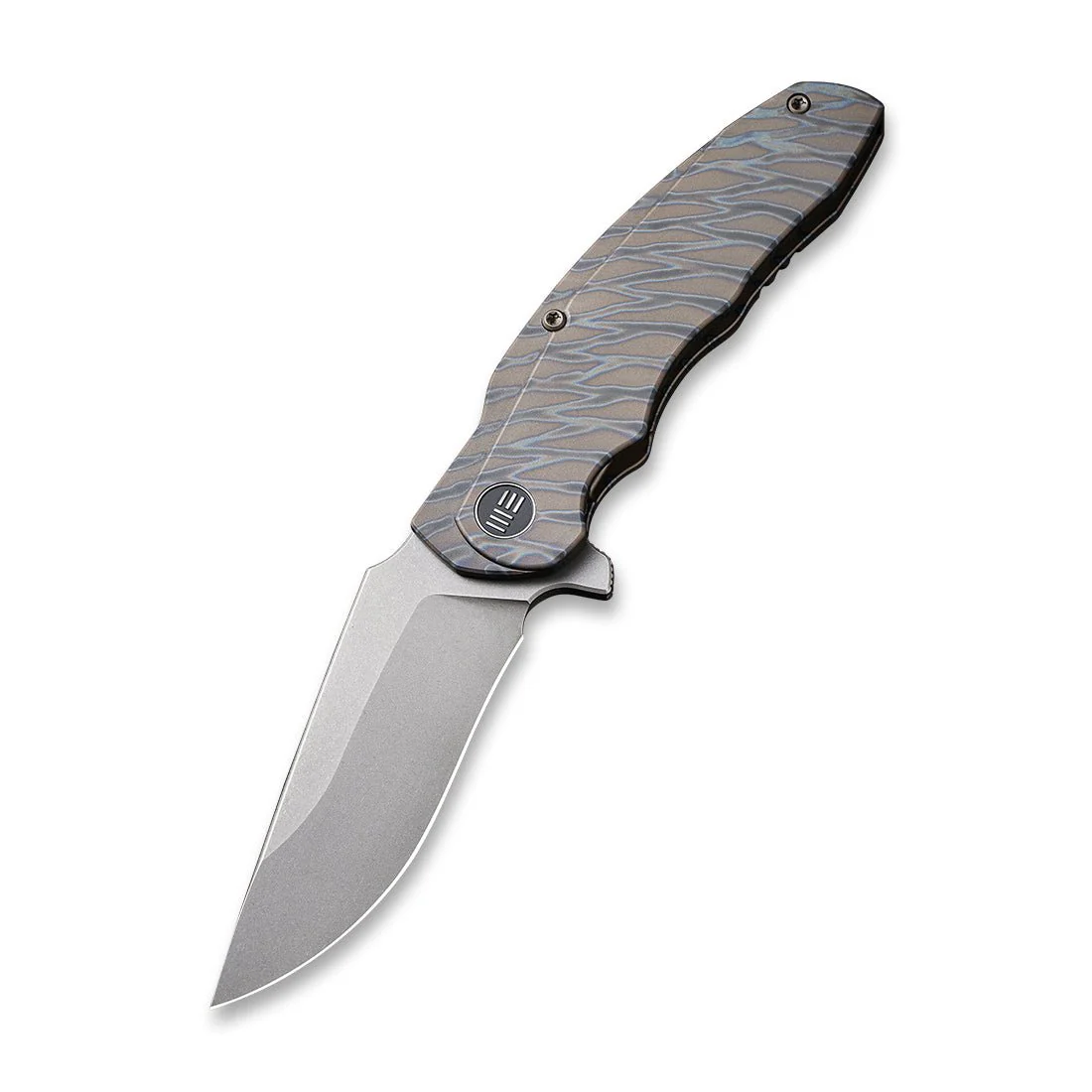 WEKNIFE Skreech Flipper Knife Titanium Handle (3.24" CPM 20CV Blade) 2014C - Image 3