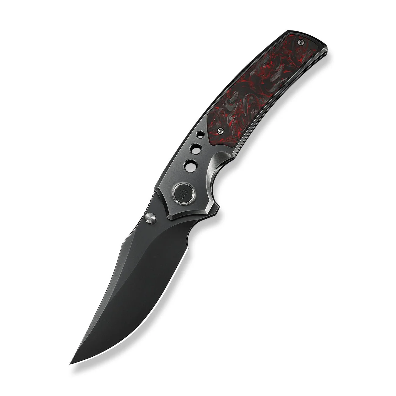 WEKNIFE Skynix Flipper & Thumb Stud Knife Titanium & Carbon Fiber Handle (3.7" M390 Blade) WE24087-4 - Image 3