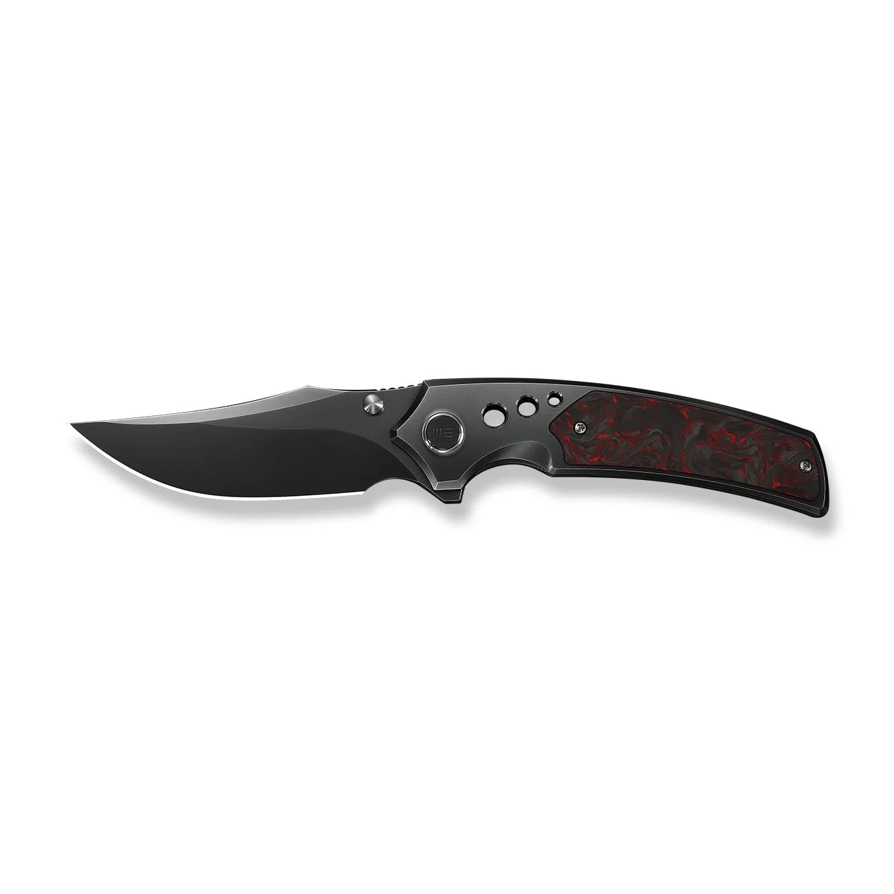 WEKNIFE Skynix Flipper & Thumb Stud Knife Titanium & Carbon Fiber Handle (3.7" M390 Blade) WE24087-4 - Image 4