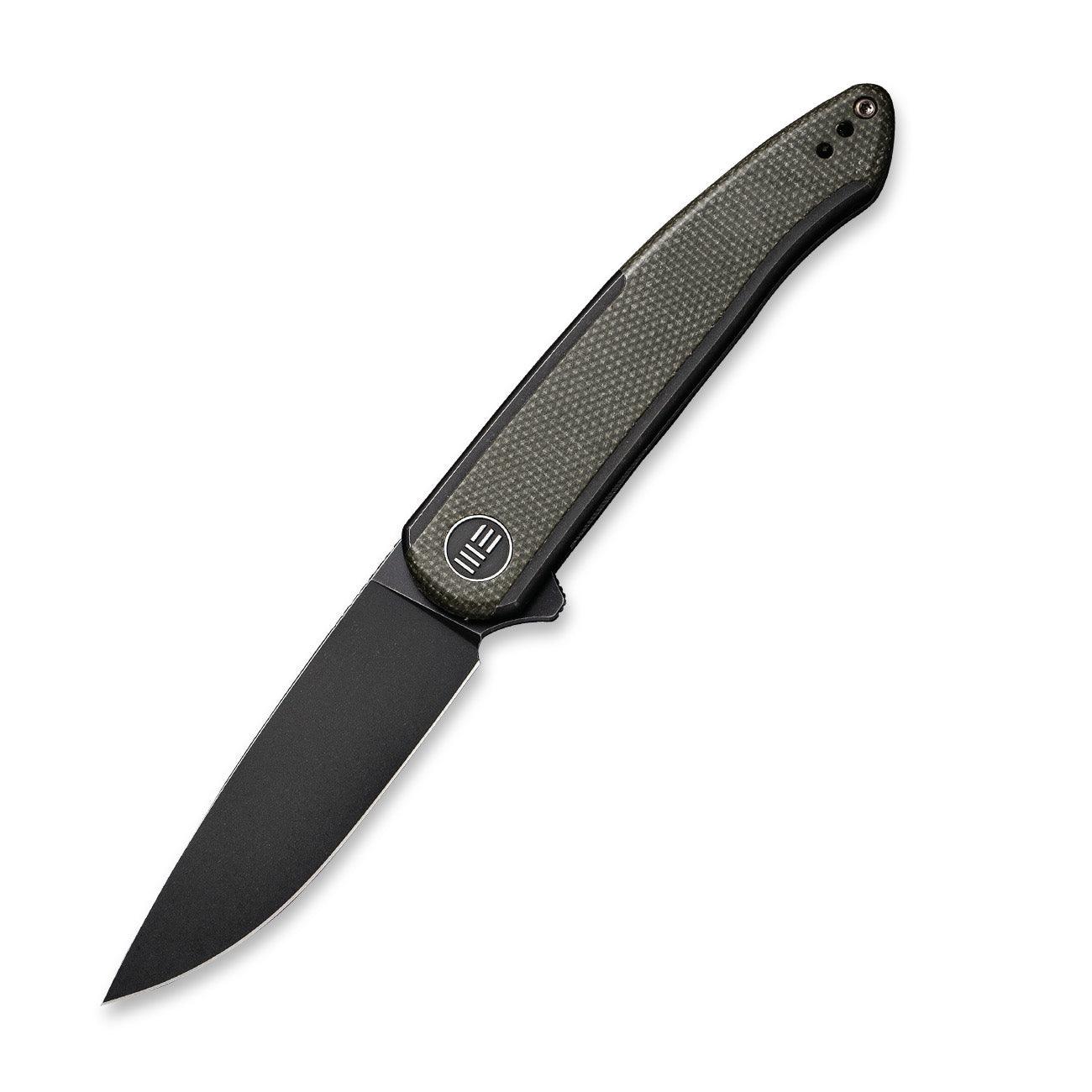 WEKNIFE Smooth Sentinel Flipper Knife Titanium & Micarta Handle (2.97" CPM 20CV Blade) WE20043-4 - Image 3
