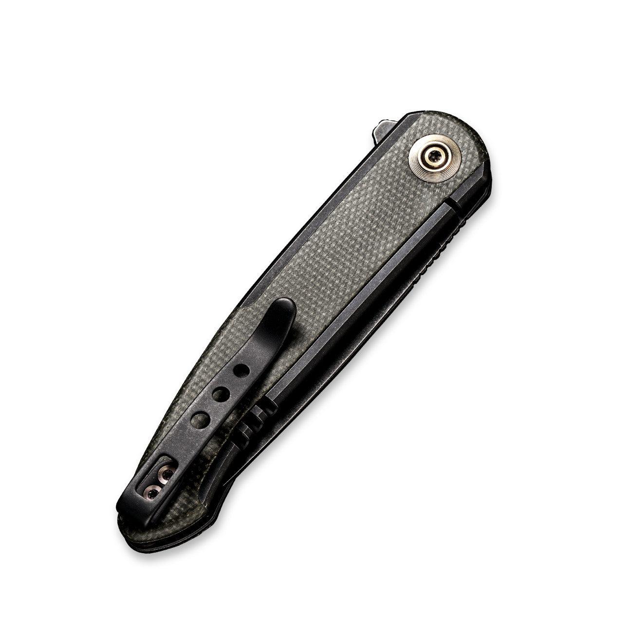 WEKNIFE Smooth Sentinel Flipper Knife Titanium & Micarta Handle (2.97" CPM 20CV Blade) WE20043-4 - Image 6