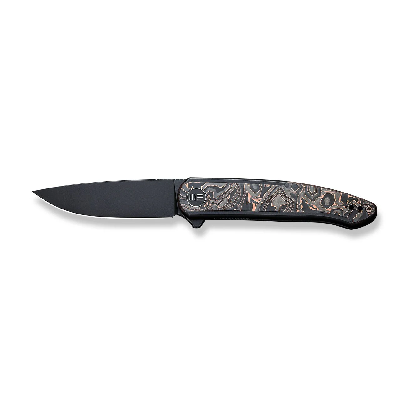 WEKNIFE Smooth Sentinel Flipper Knife Titanium & Carbon Fiber Handle (2.97" CPM 20CV Blade) WE20043-6 - Image 4