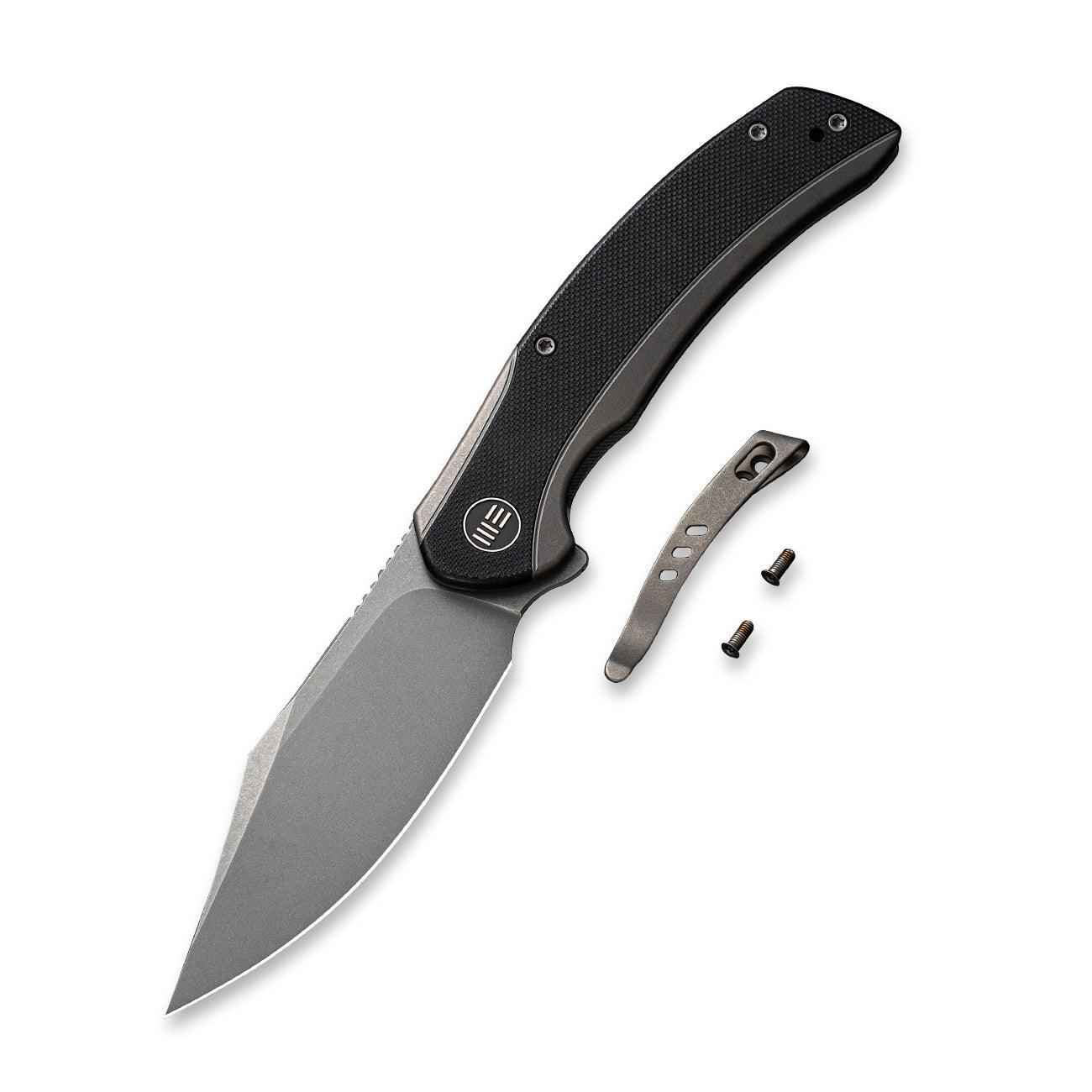 WEKNIFE Snick Flipper Knife Titanium & G10 Handle (3.47" CPM 20CV Blade) WE19022F-1 - Image 9