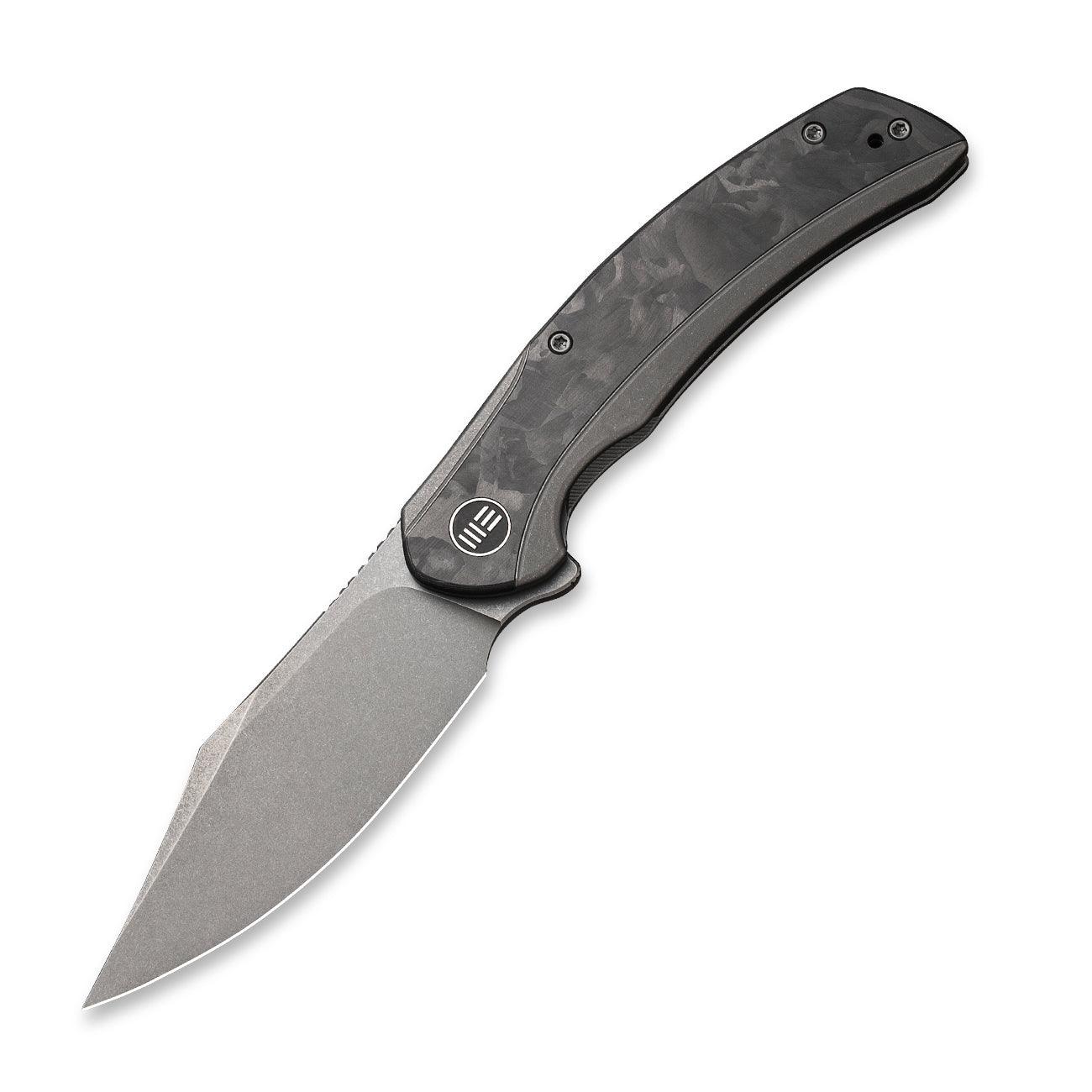WEKNIFE Snick Flipper Knife Titanium & Carbon Fiber Handle (3.47" CPM 20CV Blade) WE19022F-2 - Image 3