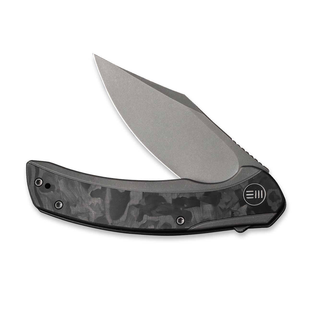 WEKNIFE Snick Flipper Knife Titanium & Carbon Fiber Handle (3.47" CPM 20CV Blade) WE19022F-2 - Image 4