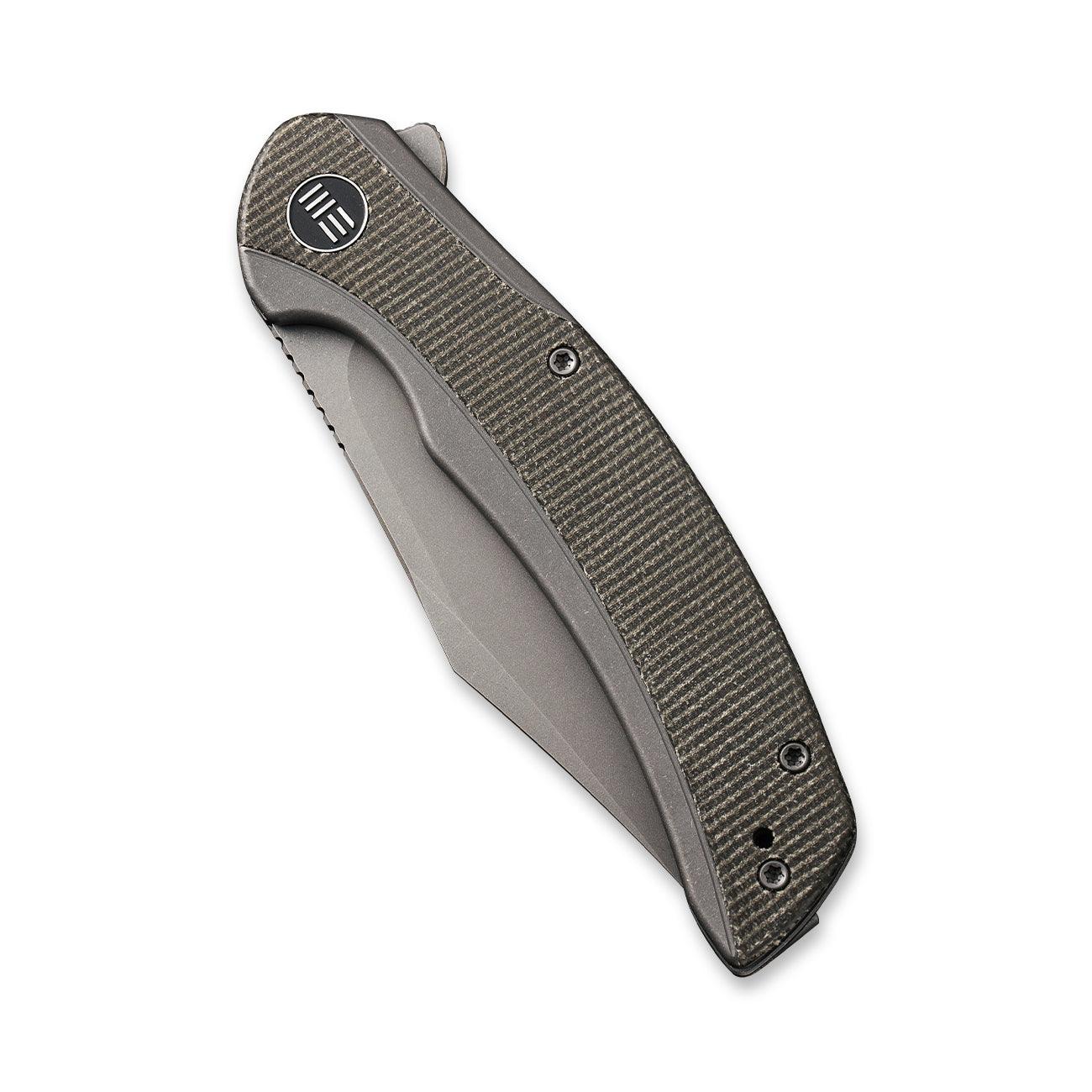 WEKNIFE Snick Flipper Knife Titanium & Micarta Handle (3.47" CPM 20CV Blade) WE19022F-5 - Image 5