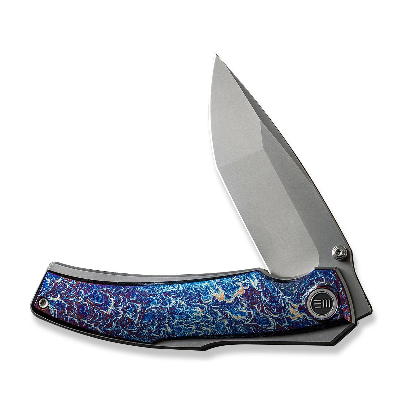 WEKNIFE Swordfin Front Flipper & Thumb Stud Knife Titanium Handle (3.28" CPM 20CV Blade) WE23067-1 - Image 5