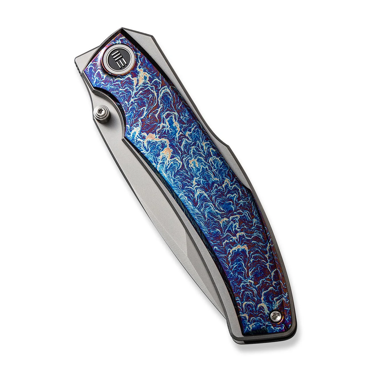 WEKNIFE Swordfin Front Flipper & Thumb Stud Knife Titanium Handle (3.28" CPM 20CV Blade) WE23067-1 - Image 6