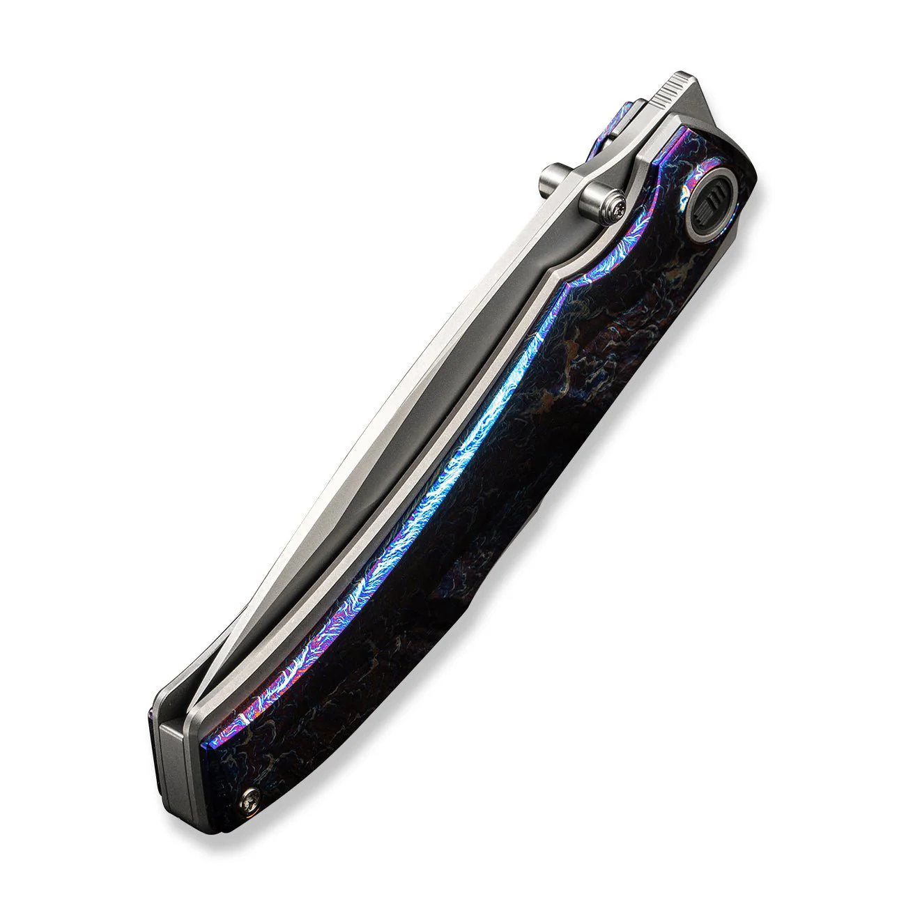 WEKNIFE Swordfin Front Flipper & Thumb Stud Knife Titanium Handle (3.28" CPM 20CV Blade) WE23067-1 - Image 8