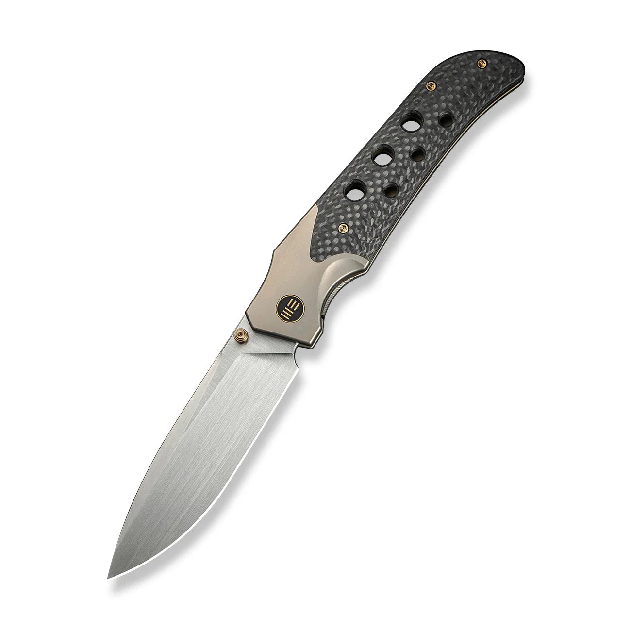 WEKNIFE WE-Guthrie Thumb Stud & Front Flipper Knife Titanium & Carbon Fiber Handle (3.94" CPM 20CV Blade) WE23072B-2 - Image 3