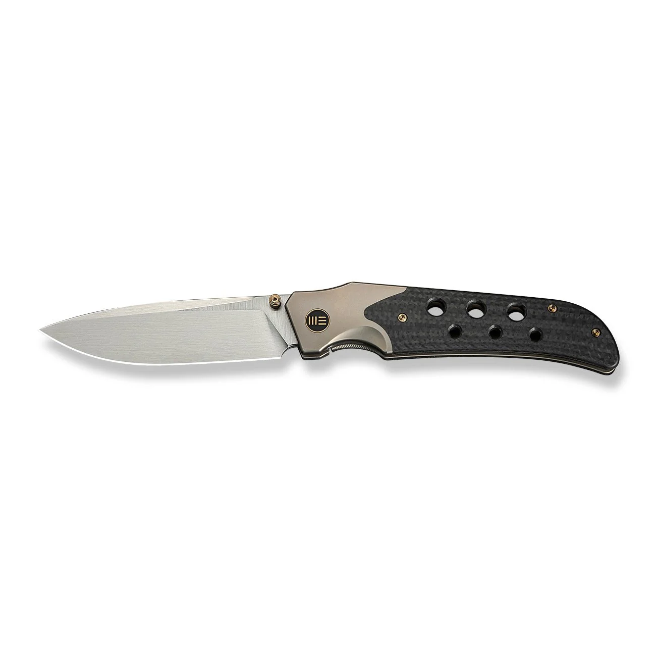 WEKNIFE WE-Guthrie Thumb Stud & Front Flipper Knife Titanium & Carbon Fiber Handle (3.94" CPM 20CV Blade) WE23072B-2 - Image 4