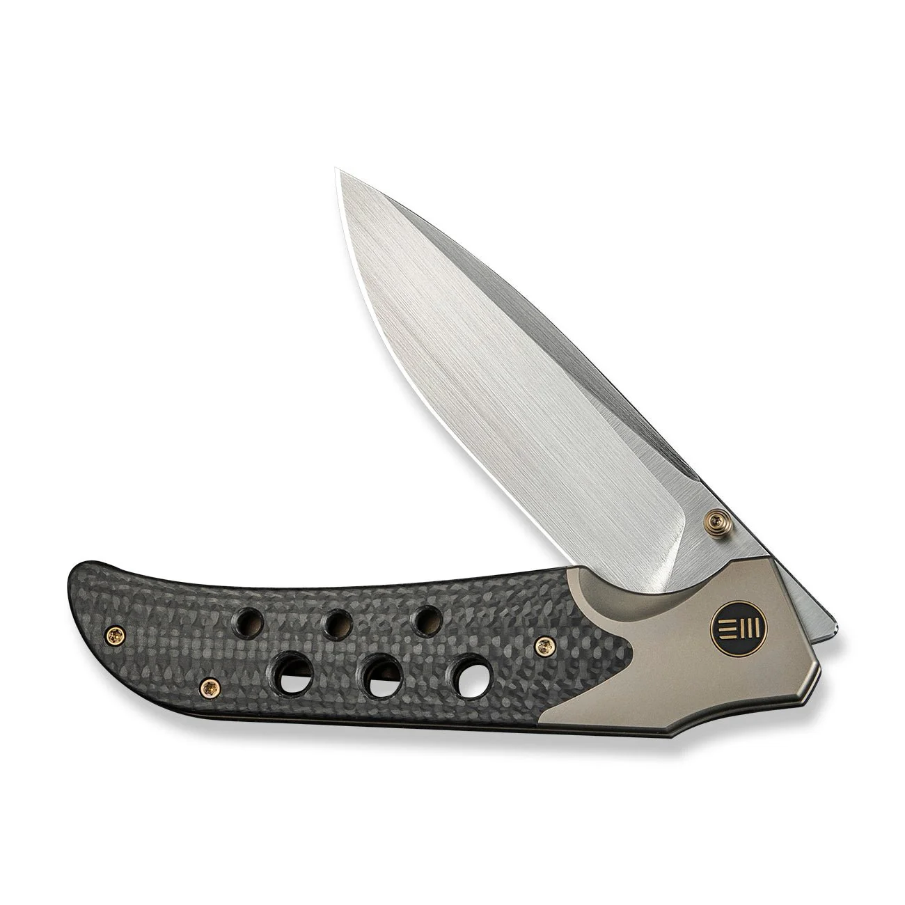 WEKNIFE WE-Guthrie Thumb Stud & Front Flipper Knife Titanium & Carbon Fiber Handle (3.94" CPM 20CV Blade) WE23072B-2 - Image 5